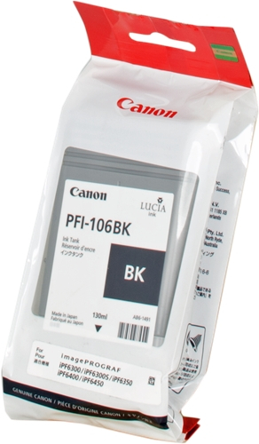 Canon PFI106 Negro Tinta Original PFI106BK 6621B001