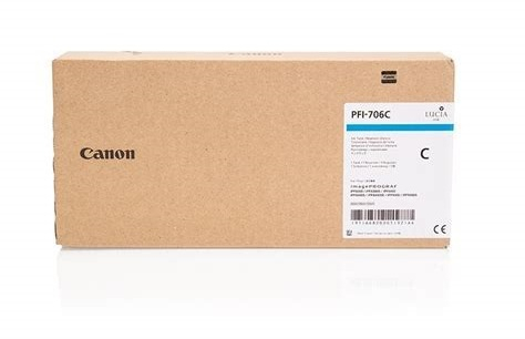 Canon PFI706 Cian Tinta Original 6682B001
