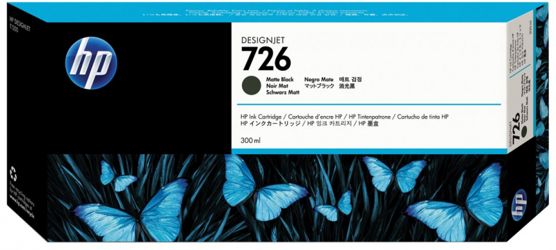 Imagen extra HP 726 Negro Mate Tinta Original CH575A