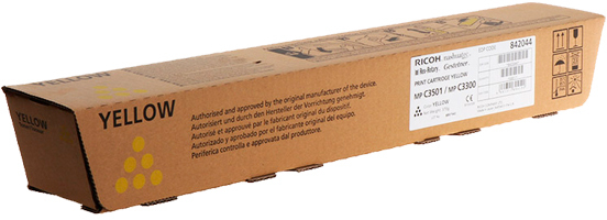 Ricoh Aficio MP-C2800 MP-C3300 MP-C3001 MP-C3501 Amarillo Toner Original 841125 842044 841425