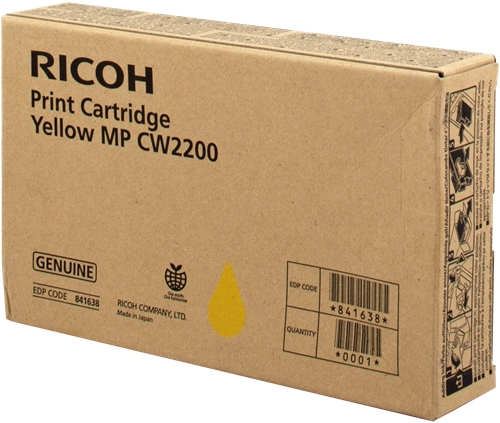Ricoh Aficio MP-CW2200SP Amarillo Tinta Original 841638 MP CW2200Y