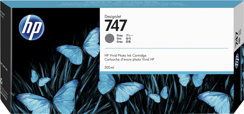 HP 747 Gris Tinta Original P2V86A