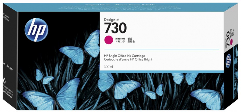 HP 730 Magenta Tinta Original P2V69A