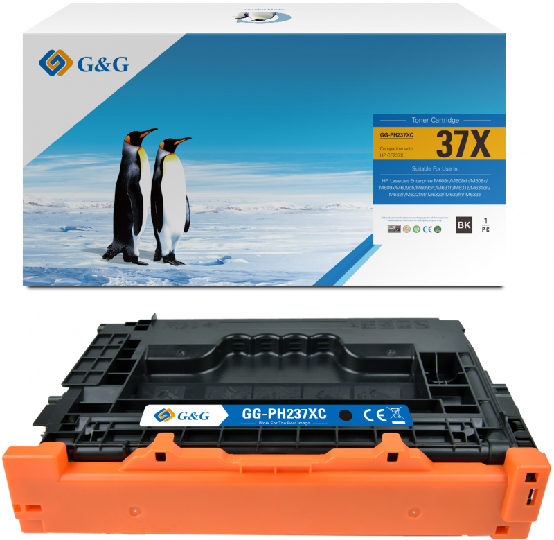 G&G HP CF237X Negro Toner Compatible 37X
