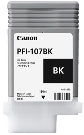 Canon PFI107 Negro Tinta Original PFI107BK 6705B001