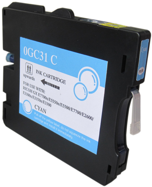 Ricoh GC31C Cian Tinta Pigmentada Compatible 405689 405702