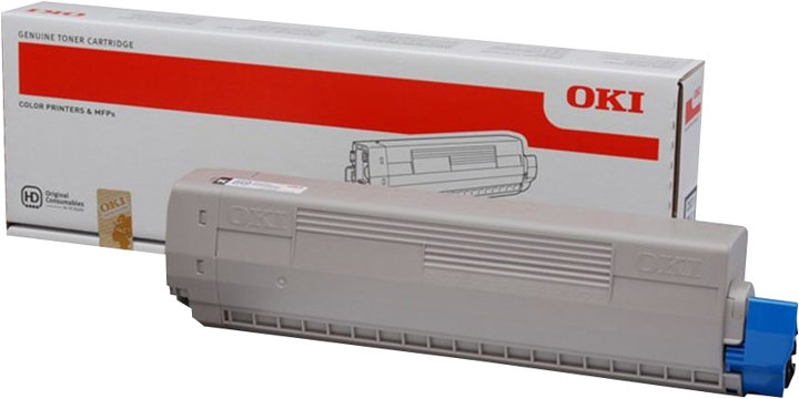 OKI MC853 MC873 MC883 Amarillo Toner Original 45862837