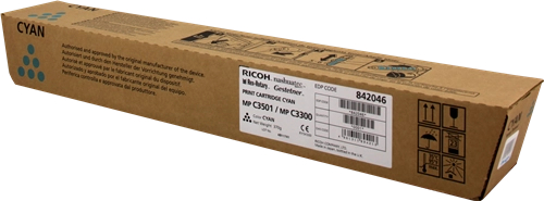 Ricoh Aficio MP-C2800 MP-C3300 MP-C3001 MP-C3501 Cian Toner Original 841127 842046 841427