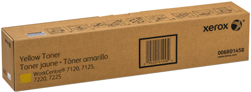 Xerox WorkCentre 7120 7125 7220 7225 Amarillo Toner Original 006R01458