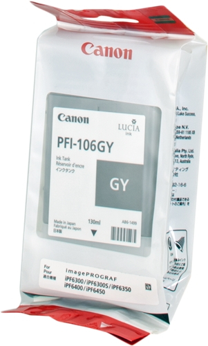 Canon PFI106 Gris Tinta Original PFI106GY 6630B001