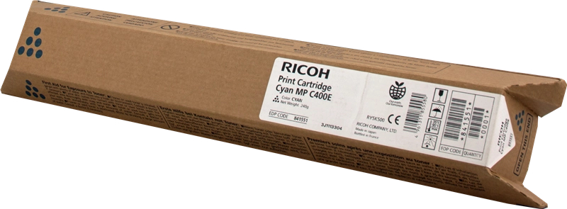 Ricoh Aficio MP-C300 MP-C400 MP-C401 Cian Toner Original 842238 842039 841551 841300