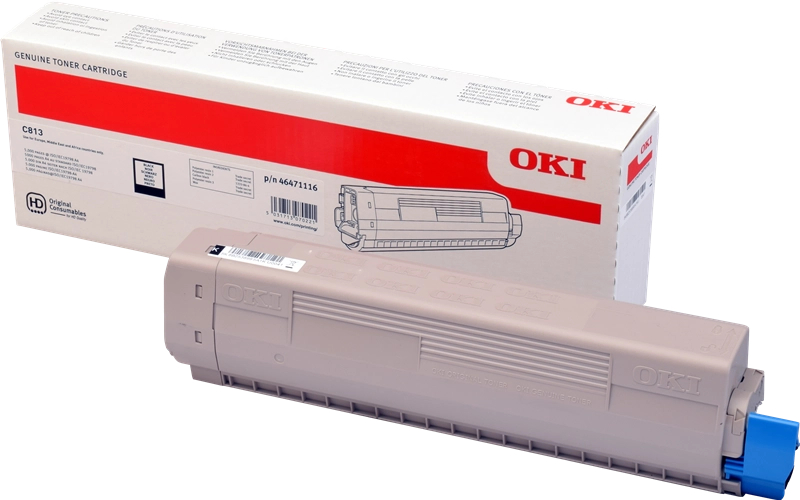 OKI C813 Negro Toner Original 46471116