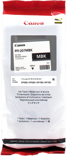 Canon PFI207 Negro Mate Tinta Original PFI207MBK 8788B001