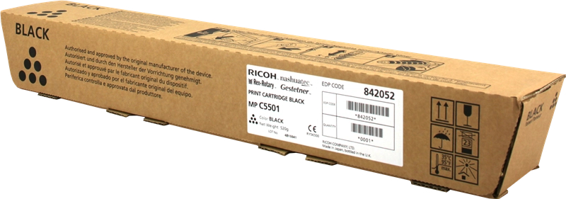 Ricoh Aficio MP-C4501 MP-C5501 Negro Toner Original 842052 841583 841456