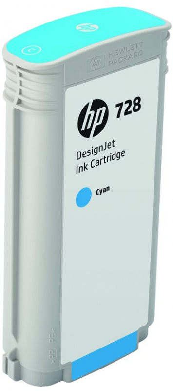 Imagen extra HP 728 Cian Tinta Original F9J67A