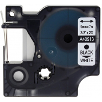 Dymo D1 40913 Cinta de Etiquetas Compatible para Rotuladora Texto negro sobre fondo blanco Ancho 9mm x 7 metros S0720680