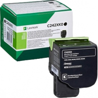 Lexmark C2425 C2535 MC2425 MC2535 MC2640 Negro Toner Original C242XK0