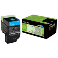 Lexmark CX310 CX410 CX510 Cian Toner Original 80C20C0 802C