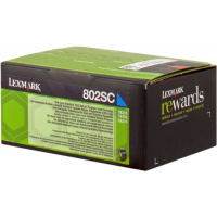Lexmark CX310 CX410 CX510 Cian Toner Original 80C2SC0 80C2SCE 802SC