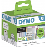 Dymo LW 11354 Etiquetas Originales Multiusos Autoadhesivas 57x32mm 1000 Unidades S0722540