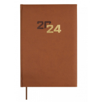 Agenda MILANO Y11 165X242 Dia Pagina 2024 MARRÓN