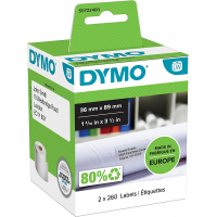Dymo LW 99012 Etiquetas Originales de Direccion Grandes Autoadhesivas 36x89mm 520 Unidades S0722400