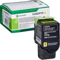 Lexmark C2425 C2535 MC2425 MC2535 MC2640 Amarillo Toner Original C242XY0