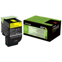 Lexmark CX310 CX410 CX510 Amarillo Toner Original 80C20Y0 802Y