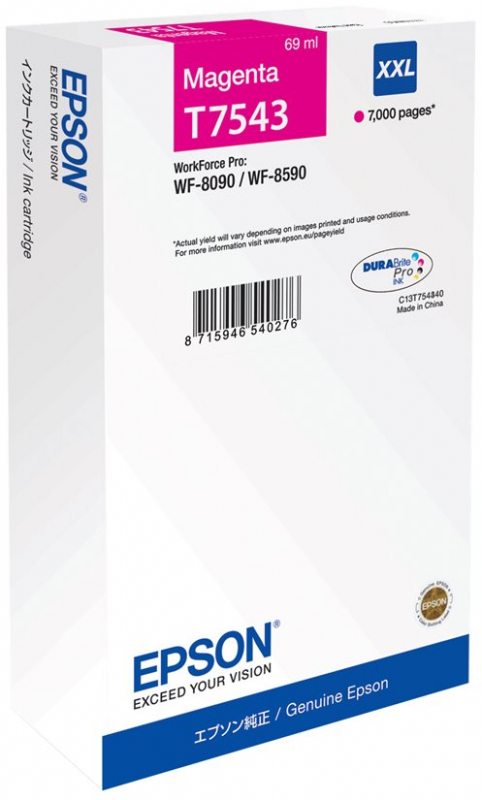 Epson T7543 Magenta Tinta Original C13T754340