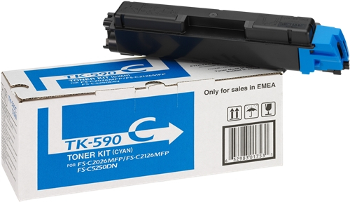 Kyocera TK590 Cian Toner Original 1T02KVCNL0 TK590C