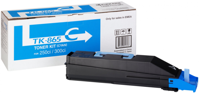 Kyocera TK865 Cian Toner Original 1T02JZCEU0 TK865C
