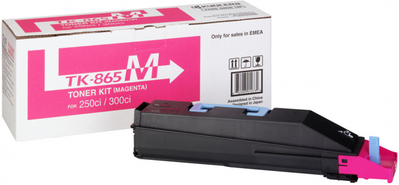 Kyocera TK865 Magenta Toner Original 1T02JZBEU0 TK865M