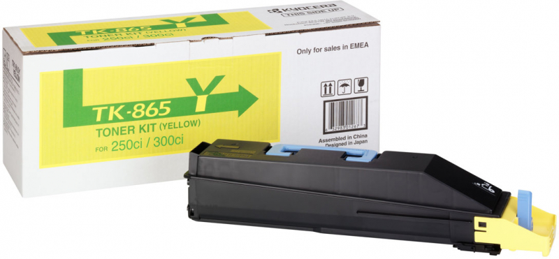 Kyocera TK865 Amarillo Toner Original 1T02JZAEU0 TK865Y