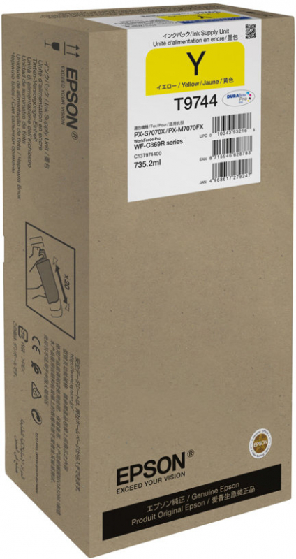 Epson T9744 Amarillo Tinta Original C13T974400