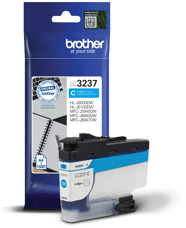 Brother LC3237 Cian Tinta Original LC3237C