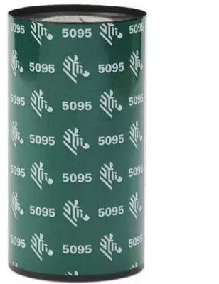 Zebra ZipShip 5095 Pack de 12 Cintas de Transferencia Termica Original Cintas de Resina Nucleo 12.7mm, Ancho 110mm, Longitud 74m