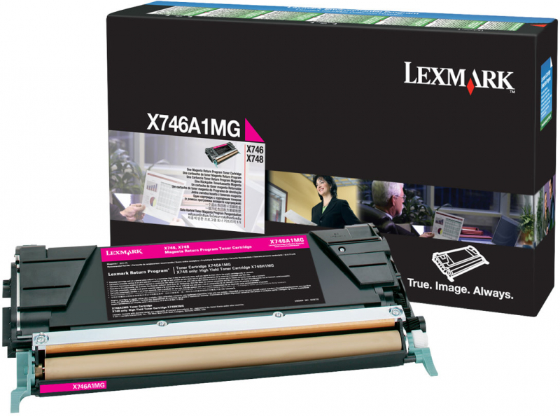 Lexmark X746 X748 Magenta Toner Original X746A1MG