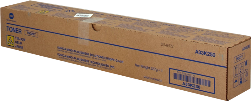Konica Minolta TN321 Amarillo Toner Original TN321Y A33K250