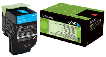 Lexmark CX310 CX410 CX510 Cian Toner Original 80C20C0 802C