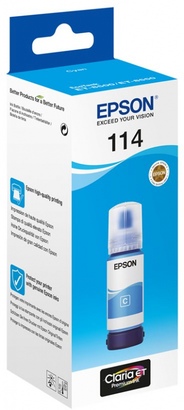 Imagen extra Epson 114 Cian Botella de Tinta Pigmentada Original C13T07B240