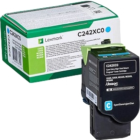 Lexmark C2425 C2535 MC2425 MC2535 MC2640 Cian Toner Original C242XC0