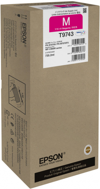 Epson T9743 Magenta Tinta Original C13T974300