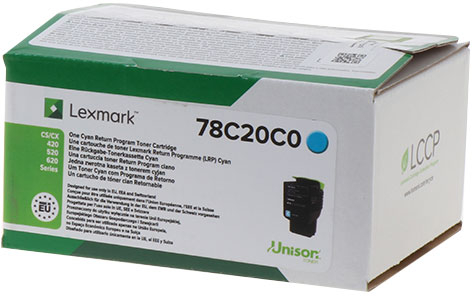 Lexmark CS421 CS521 CS622 CX421 CX522 CX622 CX625 Cian Toner Original 78C20C0