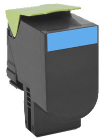 Lexmark CX410 CX510 Cian Toner Original 80C2HC0 80C2HCE 802HC