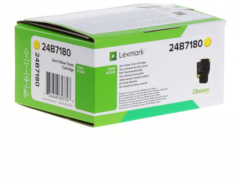 Lexmark C2240 XC2235 Amarillo Toner Original 24B7180