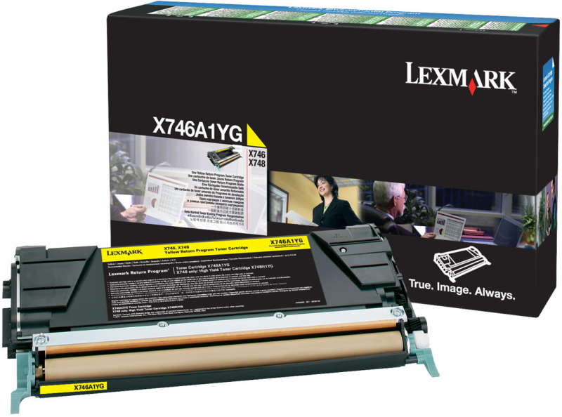 Lexmark X746 X748 Amarillo Toner Original X746A1YG