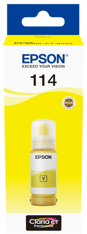 Epson 114 Amarillo Botella de Tinta Pigmentada Original C13T07B440