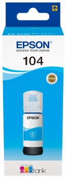 Epson 104 Cian Botella de Tinta Original C13T00P240