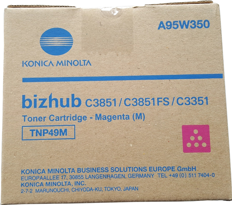 Konica Minolta TNP49 Magenta Toner Original TNP49M A95W350