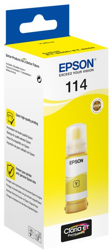Imagen extra Epson 114 Amarillo Botella de Tinta Pigmentada Original C13T07B440